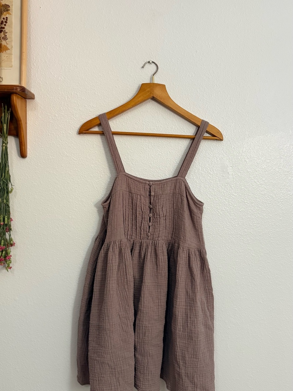 Rylee + Cru Dusty Mauve Textured Sundress